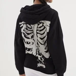 Urban Outfitters Tops Urban Outfitters Skeleton Zip Up Hoodie
